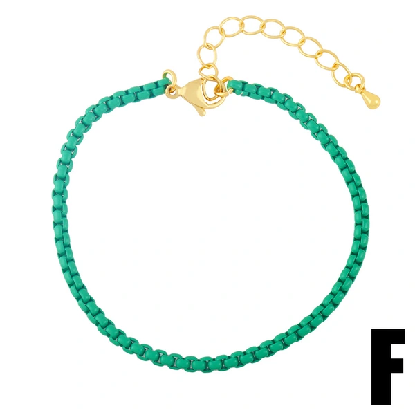 European and American creative fashion jewelry Bohemian style colorful oil drop bracelet personality color hand jewelry brd85