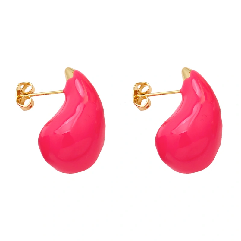 European and American simple fashion water drop earrings female niche design high-end oil drop earrings earrings accessories erv89