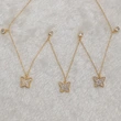 Live new product recommendation: fairy-style butterfly zircon necklace for women, sweet and versatile clavicle necklace