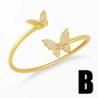 Diamond-studded funny expression smiley face open bracelet female INS European and American personality exaggerated butterfly pig nose bracelet brd20
