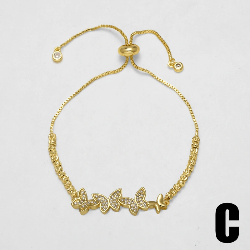 AS jewelry red rope double love 8-shaped bracelet micro-studded zircon butterfly bracelet hand jewelry bra90