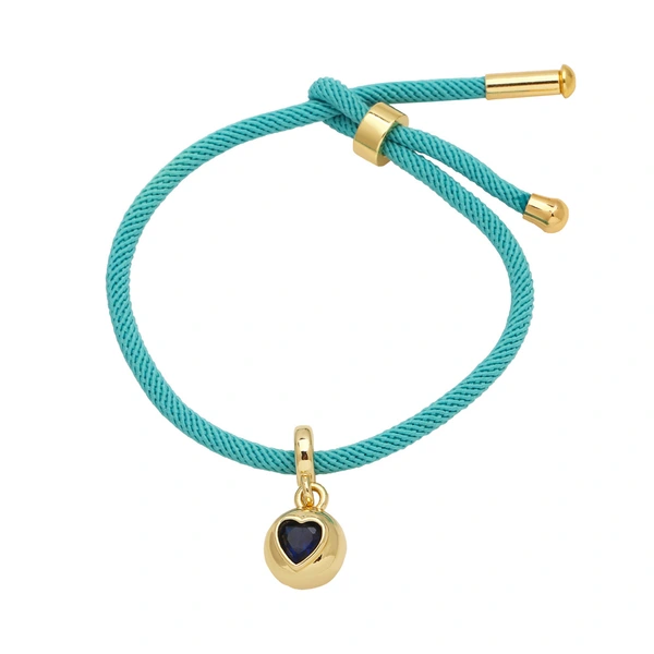 AS jewelry love pendant bracelet female copper plated real gold inlaid zircon bracelet hand jewelry bre42