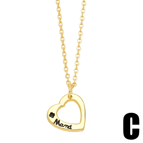 European and American jewelry temperament star moon necklace simple fashion love pendant girlfriend clavicle chain nkn56