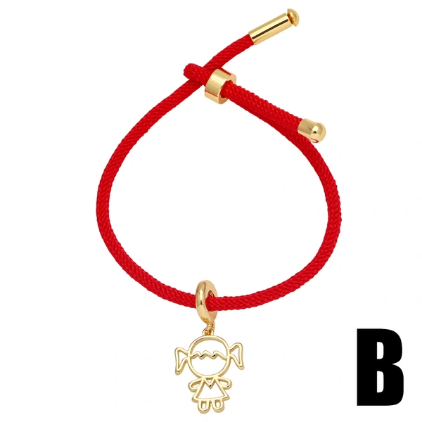 European and American hot-selling boys and girls pendant bracelet niche light luxury inlaid zircon gold-plated hand jewelry bracelet brd45