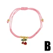 AS jewelry popular fruit cherry pendant bracelet female woven adjustable hand rope brd94