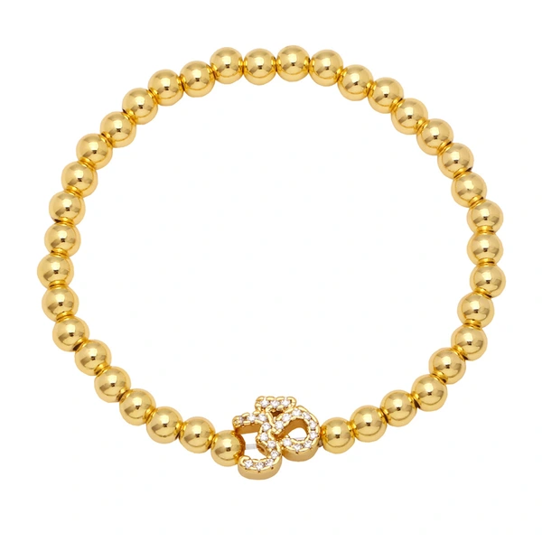 Clearance European and American style fashion bracelets Internet celebrity design zircon bracelets women's handmade beaded elastic bracelets brg88