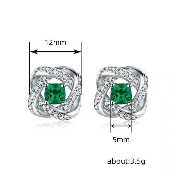  Retro European and American luxury earrings magazine design birthday gift earrings wrapped hollow line earrings