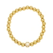 Clearance sale hot sale jewelry European and American fashion beaded bracelet women's gold elastic round bead bracelet wholesale brh87