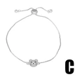 European and American new personality cute bear pendant bracelet female fashion simple braided puppy hand rope bracelet brk90