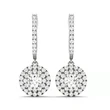 Hot selling women's earrings with full zircon inlay, elegant European and American trendy earrings, light luxury jewelry