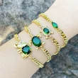Hot selling zircon elephant bracelet niche design versatile gold-plated turtle hand jewelry brm28