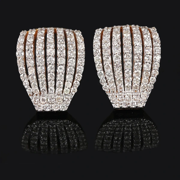  Luxurious multi-layer line earrings, high-end palace queen accessories, pavé inlaid earrings, noble temperament earrings