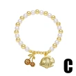 AS jewelry hot selling pearl fruit cherry shell pendant bracelet female gold-plated hand jewelry brd06