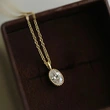  Factory wholesale oval necklace exquisite daily matching style fashionable simple minimalist jewelry