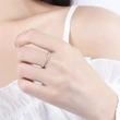 Commuting simple minimalist ring for women, daily matching fashion accessories, exquisite full diamond popular jewelry