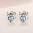 Cao factory wholesale attendance colorful love earrings exquisite small sweet peach heart design fashionable daily style