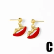 AS jewelry hot selling oil drop fruit cherry lips pendant earrings earrings female erw60 ring