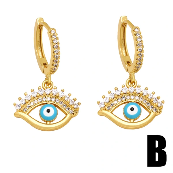 earrings 2023 new style trend personality all-match devil eye earrings retro niche earrings era317