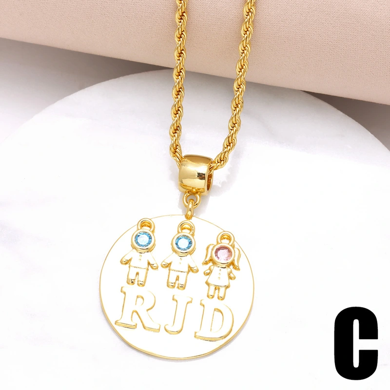 AS jewelry European and American fashion boy and girl love pendant necklace gold-plated zircon sweater chain nkb158