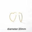 AS jewelry European and American new copper plated 18k gold love heart-shaped hollow zircon earrings earrings erz90