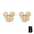 European and American new simple sweet bear earrings net celebrity cute versatile exquisite earrings student earrings ert28