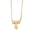 AS jewelry new arrival 26 English letters necklace gold-plated zircon inlaid hip-hop clavicle chain nkw61