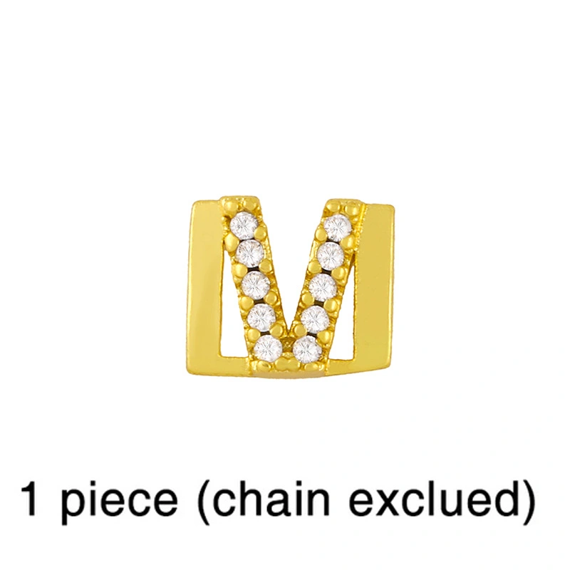 European and American 26 square brand English letter bracelet female bracelet cold style personality DIY diamond letter bracelet brc87