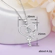Hot selling jewelry creative stethoscope design women's necklace heartbeat frequency necklace female
