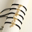 AS jewelry European and American new black bracelet 26 English letters pendant bracelet hand jewelry bra13