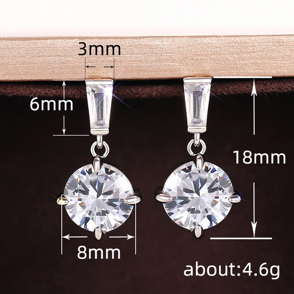  New round light luxury earrings European and American simple smart commuter earrings Japanese and Korean hot selling high-end earrings for women