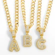 New accessories 26 English letters necklace hip hop Cuban chain European and American trend personality necklace nkr69