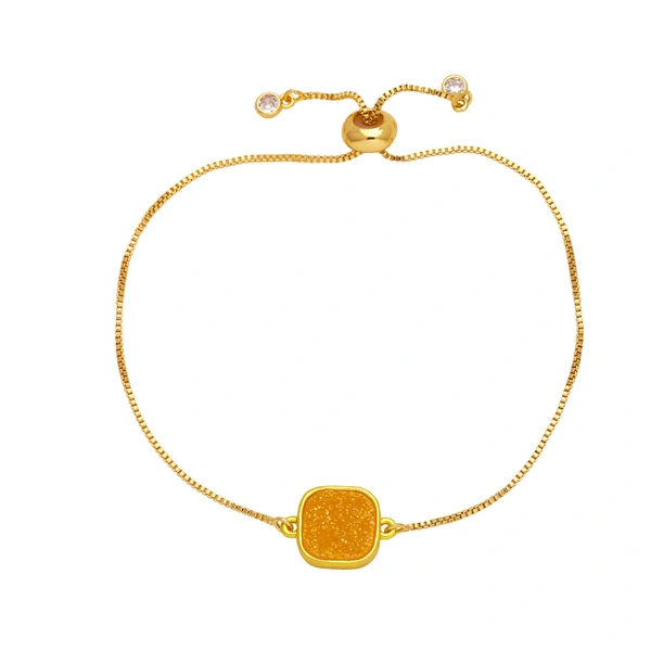 European and American jewelry hot selling bracelets for women niche light luxury high-end copper plated 18k gold hand bracelet brc37