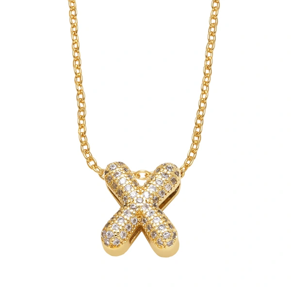 AS jewelry Europe and the United States hot selling full zircon 26 English letters necklace clavicle chain nkb596necklace