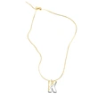 AS jewelry European and American 26 English letters pendant necklace female two-color gold-plated clavicle chain nkp20