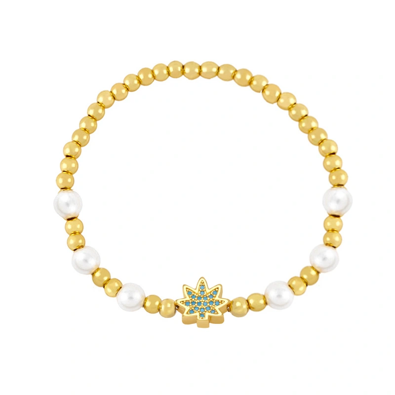 Clearance ethnic style geometric beaded bracelet women European and American fashion retro elastic pearl bracelet brh50