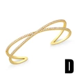 European and American personality exaggerated punk bracelet hip hop diamond snake bracelet female high-end light luxury jewelry brd18