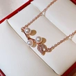 Trendy Japanese and Korean style necklace, creative rose imitation pearl necklace for women, exquisite zircon clavicle chain