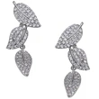   Lady lady hot sale forest earrings light luxury shiny leaves leaf jewelry high-end network celebrity style