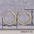 Exotic Middle Eastern large hoop earrings cross checkered metal accessories trendy temperament earrings