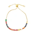 Hot selling European and American fashion all-match colorful zircon bracelet niche design bracelet female brk25