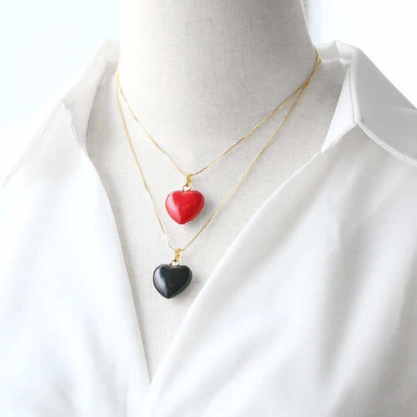 AS jewelry new gold-plated love heart oil drop pendant necklace clavicle chain nkb111 necklace