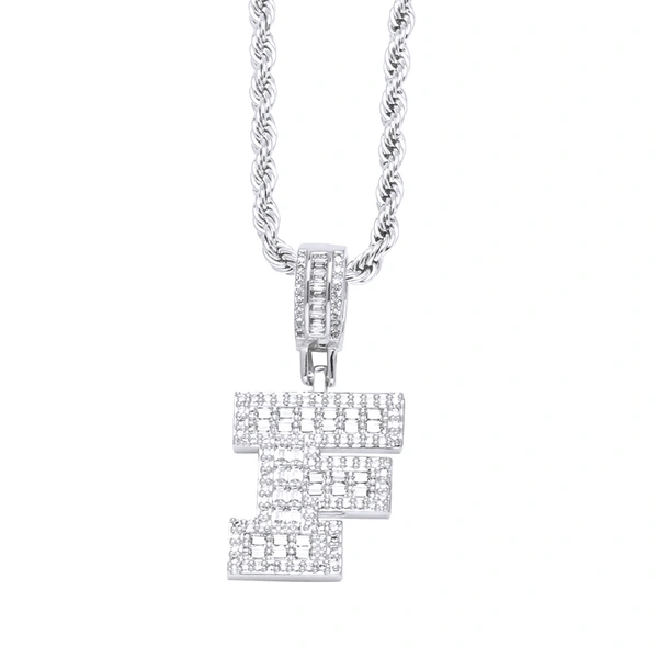 Clearance jewelry hot sale square 26 English letters pendant gold-plated necklace clavicle chain female nkb369