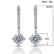 Popular European and American earrings, fashionable OL super shiny full diamond crystal earrings, micro-inlaid zircon women's earrings and ear hooks