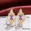 Russia's new earrings 2024 new trend high-end earrings hollow design temperament earrings