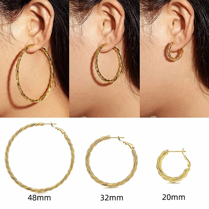  Exaggerated irregular large hoop earrings for women 2023 new style fashion temperament personality European and American style earrings