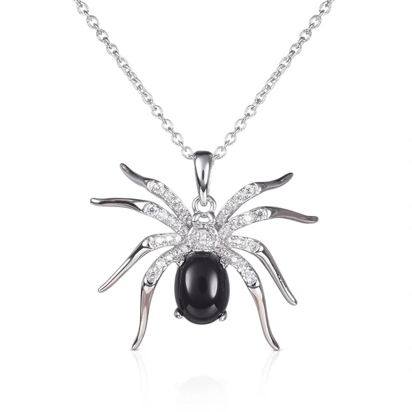 Hot selling dark gothic necklace female spider personality Halloween punk popular net red style necklace