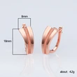Joom's new copper earrings, metal geometric couple earrings, temperament European and American celebrity earrings