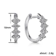 New imitation moissanite earrings European and American fashion popular copper inlaid zircon earrings WISH hot selling