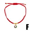Hot selling cute kitten red string bracelet fashion triangle tree of life pendant bracelet brk84