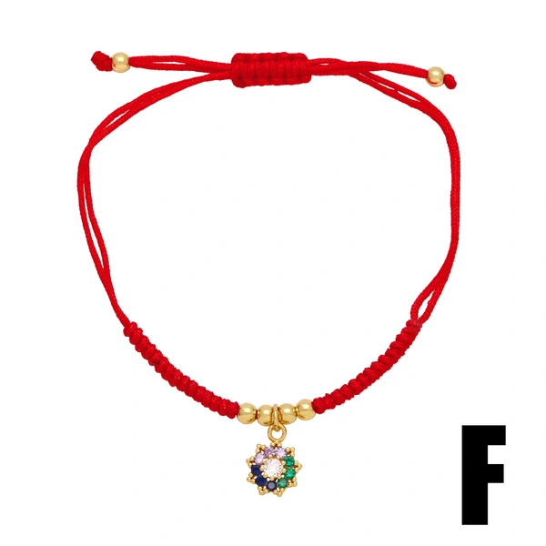 Hot selling cute kitten red string bracelet fashion triangle tree of life pendant bracelet brk84